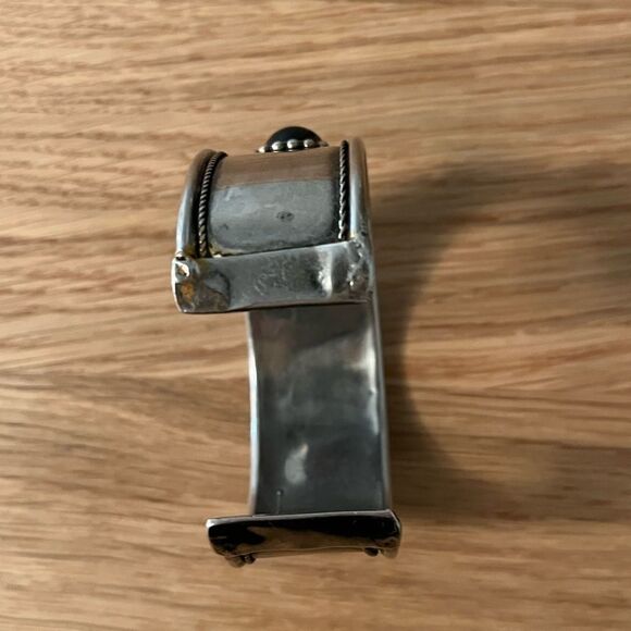 Vingate silver tone tribal cuff - Picture 4 of 5